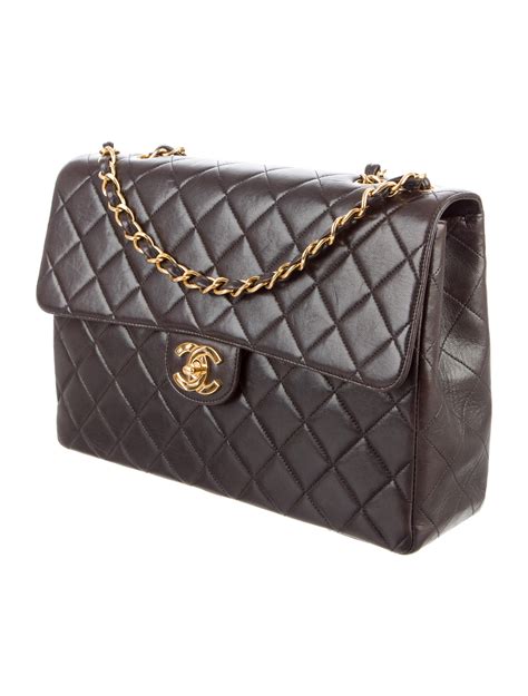 jumbo single flap chanel|vintage Chanel jumbo flap bag.